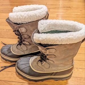 Sorel Women's Caribou boot, shale, size 10